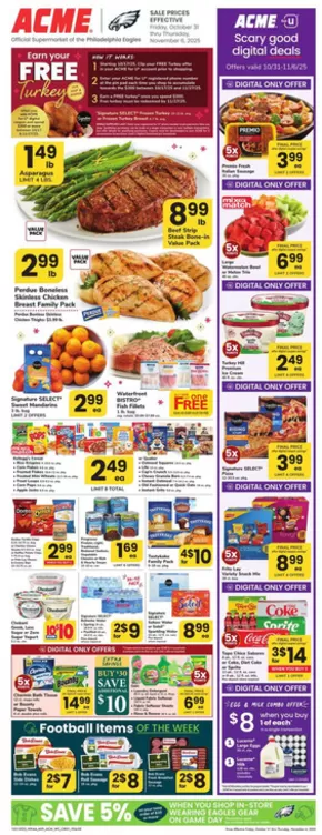 ACME catalogue in Cliffside Park NJ | Weekly Ad | 2025-10-31T00:00:00.000Z - 2025-11-06T00:00:00.000Z