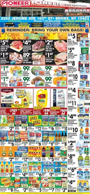 Pioneer Supermarkets catalogue in New York | Top deals for all customers | 2025-10-31T00:00:00.000Z - 2025-11-06T00:00:00.000Z