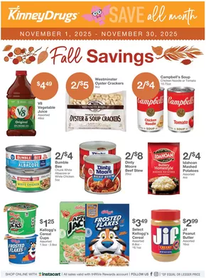 Kinney Drugs catalogue in Phoenix AZ | Top deals and discounts | 2025-11-01T00:00:00.000Z - 2025-11-30T00:00:00.000Z