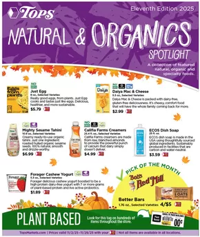 Tops catalogue in Bloomington IL | Tops Natural & Organics Spotlight | 2025-11-02T00:00:00.000Z - 2025-11-29T00:00:00.000Z