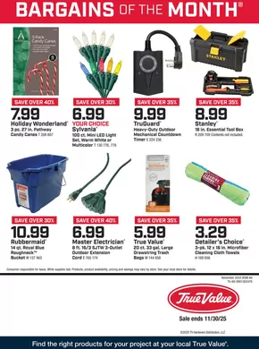 True Value catalogue in Lombard IL | Weekly Ad True Value | 2025-11-01T00:00:00.000Z - 2025-11-30T00:00:00.000Z