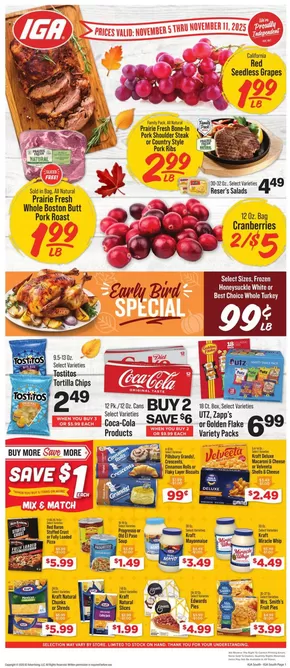 IGA catalogue in Shenandoah Junction WV | Great discounts on selected products | 2025-11-05T00:00:00.000Z - 2025-11-11T00:00:00.000Z