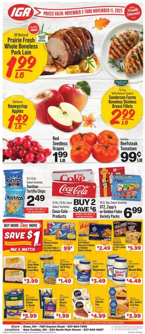 IGA catalogue in Shenandoah Junction WV | Great offer for bargain hunters | 2025-11-05T00:00:00.000Z - 2025-11-11T00:00:00.000Z