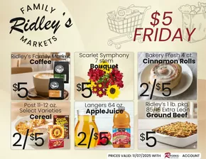 Ridley's Family Markets catalogue in Port Richey FL | Ridley's Family Markets weekly ad | 2025-11-04T00:00:00.000Z - 2025-11-10T00:00:00.000Z
