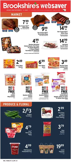 Brookshire's catalogue | Attractive special offers for everyone | 2025-11-05T00:00:00.000Z - 2025-11-11T00:00:00.000Z