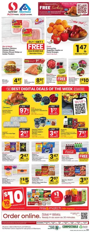 Safeway catalogue in Middleboro MA | Top offers for all bargain hunters | 2025-11-05T00:00:00.000Z - 2025-11-11T00:00:00.000Z