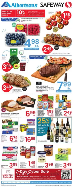 Safeway catalogue in Stallings NC | Weekly Ad - Safeway - Intermountain | 2025-11-05T00:00:00.000Z - 2025-11-11T00:00:00.000Z