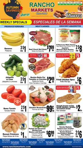 Rancho Markets catalogue in Stallings NC | Rancho Markets weekly ad | 2025-11-04T00:00:00.000Z - 2025-11-10T00:00:00.000Z
