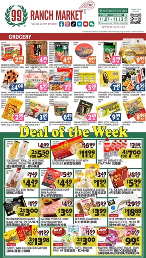 99 Ranch catalogue | 99 ranch Deal of the Week / Grocery | 2025-11-07T00:00:00.000Z - 2025-11-13T00:00:00.000Z