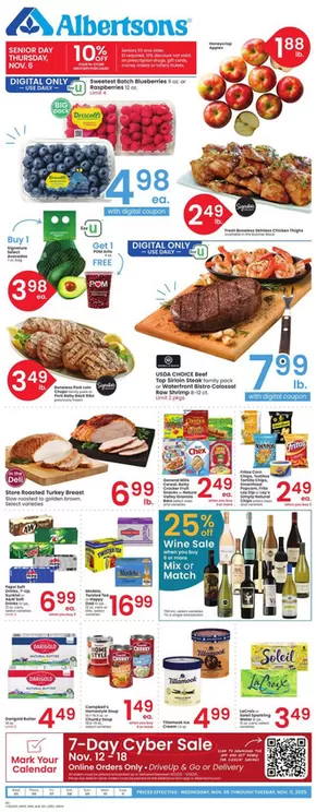 Albertsons catalogue in Oolitic IN | Great discounts on selected products | 2025-11-05T00:00:00.000Z - 2025-11-11T00:00:00.000Z