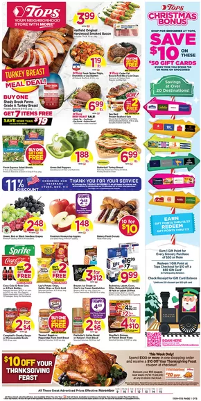 Tops catalogue in Cooperstown NY | Top deals for all customers | 2025-11-09T00:00:00.000Z - 2025-11-15T00:00:00.000Z