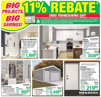 Menards catalogue in Marshall MN | Big Projects, Big Savings! | 2025-11-13T00:00:00.000Z - 2025-11-27T00:00:00.000Z