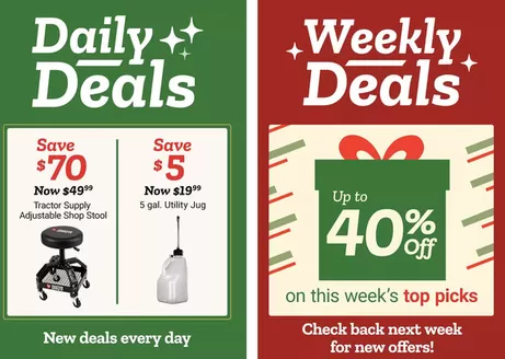 Tractor Supply Company catalogue in Seagoville TX | Great discounts on selected products | 2025-11-17T00:00:00.000Z - 2025-12-01T00:00:00.000Z