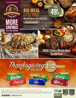 Commissary catalogue | Flyer Commissary | 2025-11-17T00:00:00.000Z - 2025-11-30T00:00:00.000Z
