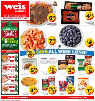 Weis Markets catalogue | Top offers for all bargain hunters | 2025-12-04T00:00:00.000Z - 2025-12-10T00:00:00.000Z