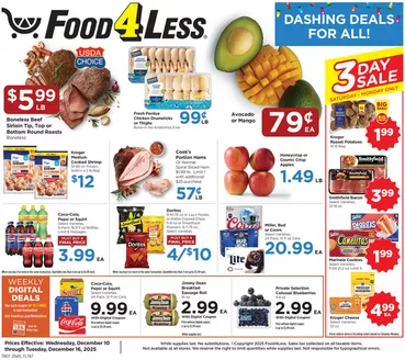 Food 4 Less catalogue | Great offer for bargain hunters | 2025-12-10T00:00:00.000Z - 2025-12-16T00:00:00.000Z