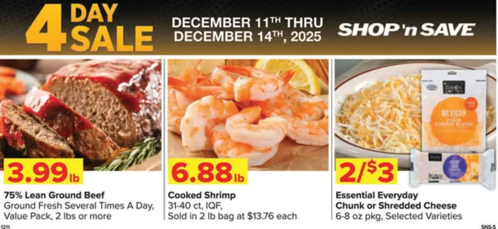 Shop 'n Save catalogue in Beaver PA | Top offers for all bargain hunters | 2025-12-11T00:00:00.000Z - 2025-12-14T00:00:00.000Z