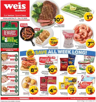 Weis Markets catalogue in Cheyenne WY | Top deals and discounts | 2025-12-11T00:00:00.000Z - 2025-12-17T00:00:00.000Z