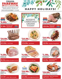 Fareway catalogue in Adrian MI | Save now with our deals | 2025-12-15T00:00:00.000Z - 2025-12-20T00:00:00.000Z