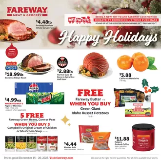Fareway catalogue in Adrian MI | Discover attractive offers | 2025-12-15T00:00:00.000Z - 2025-12-20T00:00:00.000Z