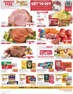Family Fare catalogue in Marshall MI | Great offer for all customers | 2025-12-14T00:00:00.000Z - 2025-12-20T00:00:00.000Z