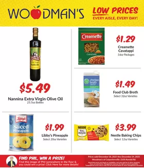 Woodman's catalogue in North Aurora IL | Discounts and promotions | 2025-12-18T00:00:00.000Z - 2025-12-24T00:00:00.000Z
