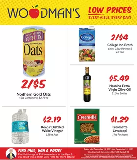 Woodman's catalogue in Lakemoor IL | Great discounts on selected products | 2025-12-25T00:00:00.000Z - 2025-12-31T00:00:00.000Z