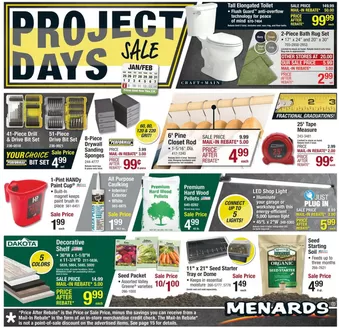 Menards catalogue in Cheektowaga NY | Project Days Sale! | 2026-01-25T00:00:00.000Z - 2026-02-08T00:00:00.000Z