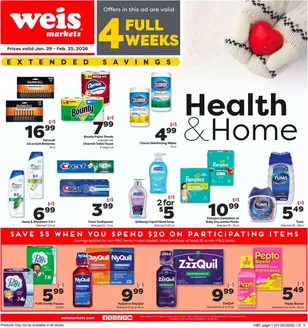 Weis Markets catalogue | Exclusive deals for our customers | 2026-01-29T00:00:00.000Z - 2026-02-25T00:00:00.000Z