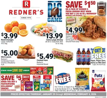 Redner's Warehouse catalogue in Red Hill PA | On Sale January_29_S60 | 2026-01-29T00:00:00.000Z - 2026-02-04T00:00:00.000Z