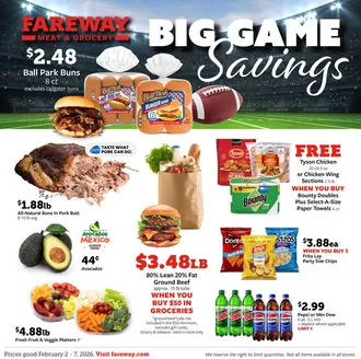 Fareway catalogue in North Augusta SC | Current deals and offers | 2026-02-02T00:00:00.000Z - 2026-02-07T00:00:00.000Z