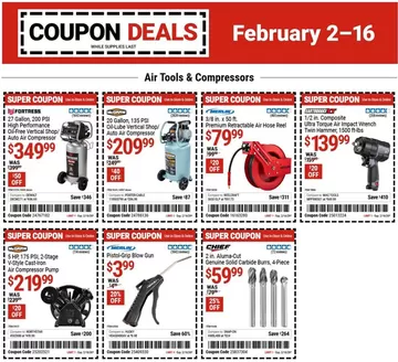 Harbor Freight Tools catalogue in Watervliet NY | Harbor Freight Tools weekly ad | 2026-02-02T00:00:00.000Z - 2026-02-16T00:00:00.000Z
