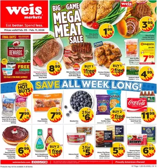 Weis Markets catalogue | Top deals for all customers | 2026-02-05T00:00:00.000Z - 2026-02-11T00:00:00.000Z