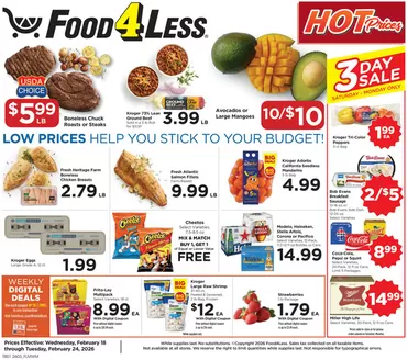 Food 4 Less catalogue | Our best offers for you | 2026-02-18T00:00:00.000Z - 2026-02-24T00:00:00.000Z