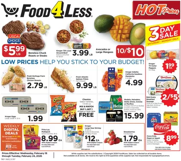 Food 4 Less catalogue | Top offers for smart savers | 2026-02-18T00:00:00.000Z - 2026-02-24T00:00:00.000Z