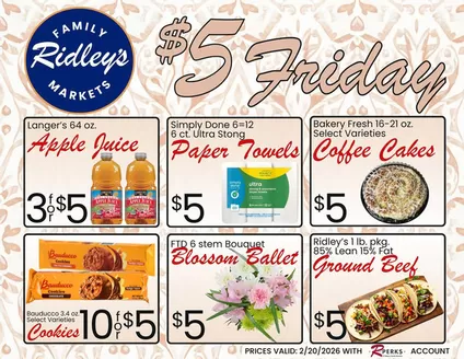 Ridley's Family Markets catalogue in Hoffman Estates IL | Ridley's Family Markets weekly ad | 2026-02-17T00:00:00.000Z - 2026-02-23T00:00:00.000Z