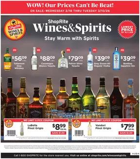 ShopRite catalogue in Paramus NJ | ShopRite Wine & Spirits - 02/18 | 2026-02-18T00:00:00.000Z - 2026-03-10T00:00:00.000Z