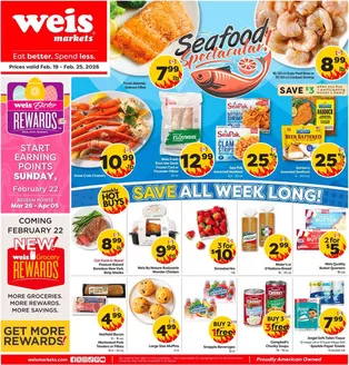 Weis Markets catalogue in Des Peres MO | Current bargains and offers | 2026-02-19T00:00:00.000Z - 2026-02-25T00:00:00.000Z