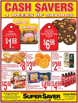 Super Saver catalogue in Omaha NE | Top deals for all customers | 2026-02-25T00:00:00.000Z - 2026-03-24T00:00:00.000Z