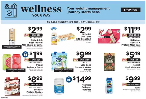 ShopRite catalogue in Isom KY | Shop Wellness 03/01 | 2026-02-26T00:00:00.000Z - 2026-03-07T00:00:00.000Z