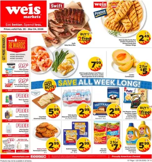 Weis Markets catalogue in East Hanover NJ | Weekly Ads Weis Markets | 2026-02-26T00:00:00.000Z - 2026-03-25T00:00:00.000Z