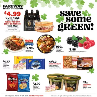 Fareway catalogue in Bennington NE | Great discounts on selected products | 2026-03-09T00:00:00.000Z - 2026-03-14T00:00:00.000Z