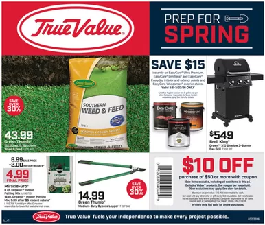 True Value catalogue in Portage IN | Discover attractive offers | 2026-03-06T00:00:00.000Z - 2026-03-23T00:00:00.000Z