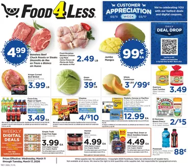 Food 4 Less catalogue in Stockton CA | Current bargains and offers | 2026-03-11T00:00:00.000Z - 2026-03-17T00:00:00.000Z