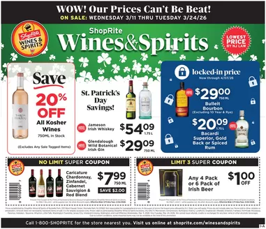 ShopRite catalogue in Littleton CO | ShopRite Wine & Spirits - 3/11 | 2026-03-11T00:00:00.000Z - 2026-03-24T00:00:00.000Z