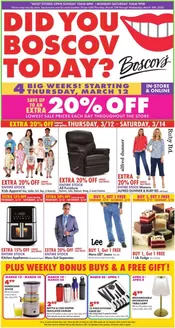 Boscov's catalogue in Malvern PA | Weekly Ads Boscov's | 2026-03-12T00:00:00.000Z - 2026-03-18T00:00:00.000Z