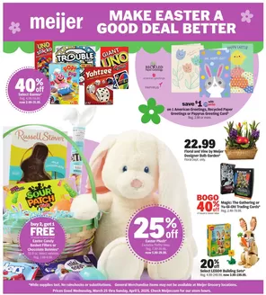 Meijer catalogue | Make Easter a Good Deal Better | 2026-03-25T00:00:00.000Z - 2026-03-31T00:00:00.000Z