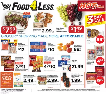 Food 4 Less catalogue in Chicago Heights IL | Top offers for all bargain hunters | 2026-03-25T00:00:00.000Z - 2026-03-31T00:00:00.000Z