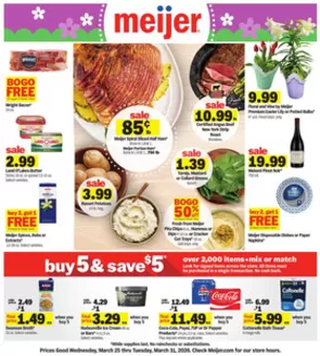 Meijer catalogue in Hamilton OH | Great offer for bargain hunters | 2026-03-25T00:00:00.000Z - 2026-03-31T00:00:00.000Z