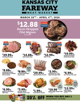 Fareway catalogue in Overland Park KS | Discounts and promotions | 2026-03-30T00:00:00.000Z - 2026-04-04T00:00:00.000Z